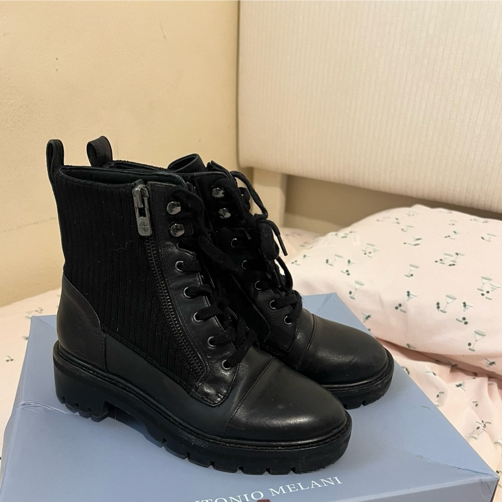 Antonio Melani Women's Black Ankle Boots